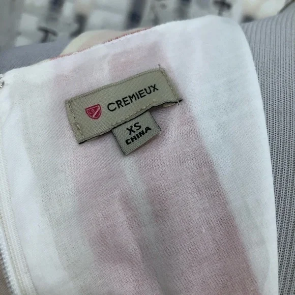 Cremieux Womens Size XS Pink White V Neck Striped Sleeveless Shift Dress Cotton - Picture 11 of 12